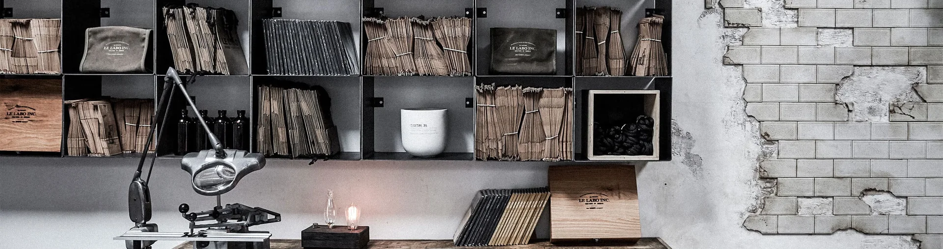 Le Labo 实验室工作台、器具与包装材料